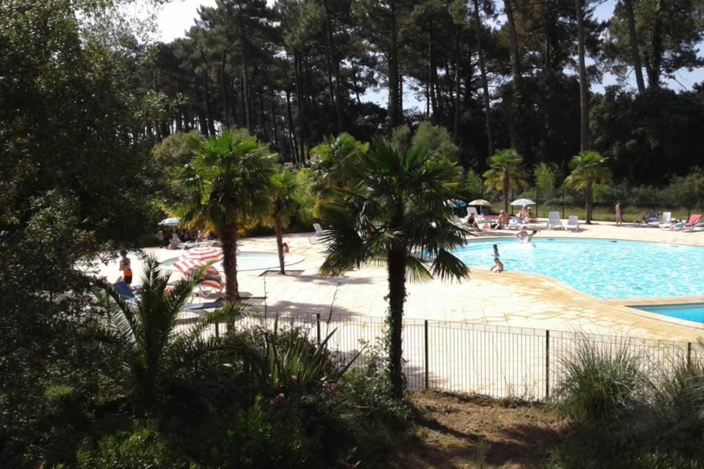 T2 Antigua Ondres Plage Avec Piscine Et Tennis Buitenkant foto