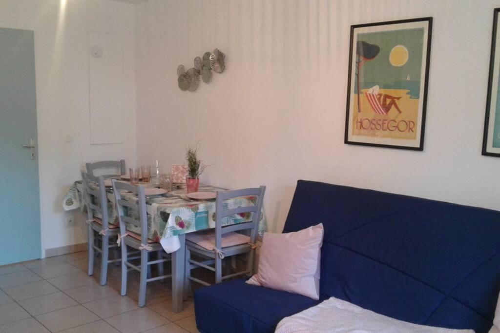 T2 Antigua Ondres Plage Avec Piscine Et Tennis Buitenkant foto